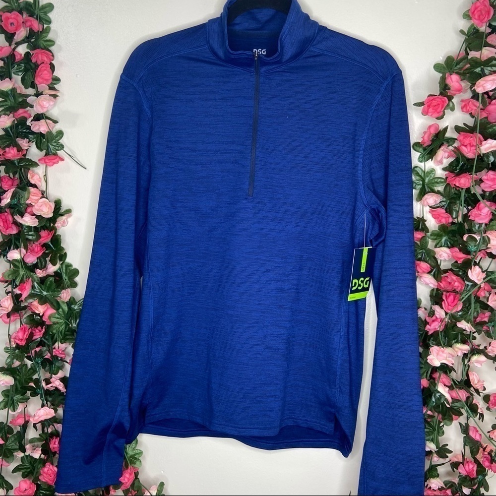 NWT DSG Mens 1/4 Zip Running Pullover Small Gym
